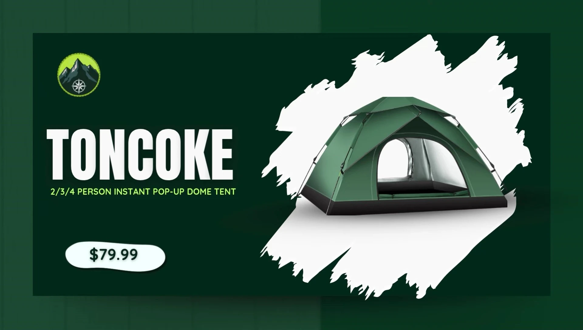Tonco Instant Popup Dome Tent